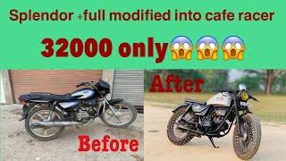 Hero Honda Splendor full modified modified bike biker [upl. by Sproul587]