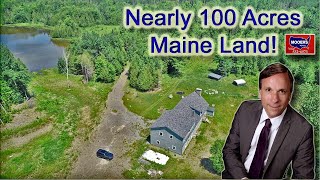 Maine Real Estate Big Home Land On Lake [upl. by Thgirw]