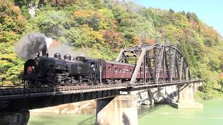 Steam of Tadami Line in Japan（Oct 2012 只見線の蒸気機関車 2012年10月1210tadamami01 [upl. by Shirlee]