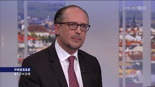 Pressestunde mit Alexander Schallenberg ÖVP 2092021 [upl. by Karly192]