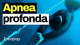 Immergersi in apnea a 100 metri di profondità Le tecniche del freediving con Antonio Mogavero [upl. by Oiracam]