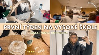 PRVNÍ TÝDEN NA VYSOKÉ ŠKOLE 1 spring semester🌼 [upl. by Akinorev]