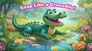 Snap Like a Crocodile  Fun Swamp Song for Kids  BopBop Song [upl. by Aneehc]