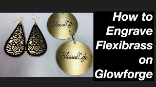 How to Engrave Flexibrass on Glowforge settings in description [upl. by Atsirhcal]