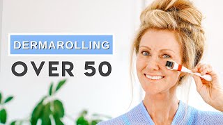 How To Use A DERMA ROLLER At Home  Tutorial For Women Over 50 [upl. by Aennil779]