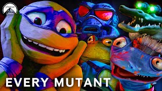 Every MUTANT in Teenage Mutant Ninja Turtles Mutant Mayhem  Paramount Movies [upl. by Ahsiliw]