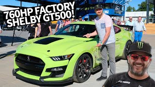 Most Powerful Streetlegal Ford EVER 760hp Ford Mustang Shelby GT500 Shredding wVaughn Gittin Jr [upl. by Noram]