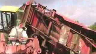 Scrap Operation on Farm Machinery Salvage Yard [upl. by Haiasi]