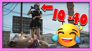 DUMB GIRL BECOMES COP IN GTA 5 RP [upl. by Edurtreg485]