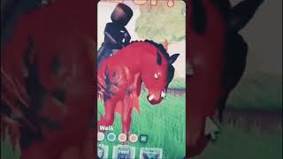 my red KELPIE HORSE in horse life😍🐎 horselife roblox kelpie [upl. by Helga91]