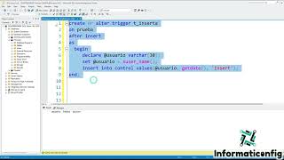 67 T SQL TRIGGERS INTRODUCCION [upl. by Kailey769]