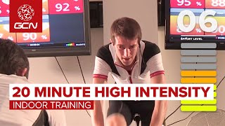 20 Minute High Intensity Indoor Cycling Workout [upl. by Arorua]