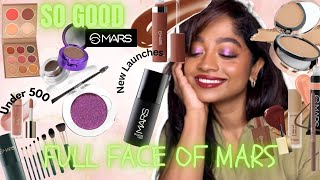 Full Face of Mars Cosmetics  Trying New Launches from Mars  All Under 500 Affordable Makeup [upl. by Olecram360]