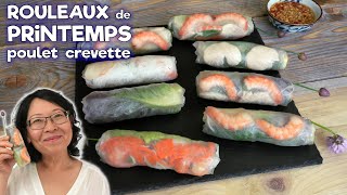 Rouleaux de Printemps aux Crevettes et au Poulet  Toutes les Astuces pour les Réussir [upl. by Iormina10]