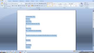 How to make double spaced Interval in Word 2007 [upl. by Hoopes]