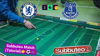 Subbuteo Match Chelsea vs Everton [upl. by Xilef]