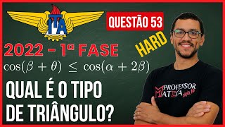 ITA 2022  Questão 53  Resolução Matemática  Primeira Fase  Qual é o Triângulo [upl. by Nylirak587]