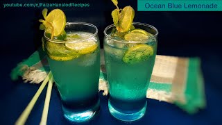 Ocean Blue Lemonade  Mojito  Faiza Hanslod Recipes  Check Description for Details  24 April 2021 [upl. by Parrnell]