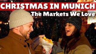 Visiting the Best 3 Locals Munich Christmas Markets German Winter Holidays Bavaria Americans React [upl. by Wini151]