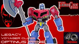 Legacy Voyager Optimus Prime Animated EmGos Transformers Reviews N Stuff [upl. by Tove]