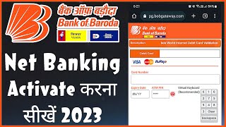 How To enable Transaction Facility in bob  Transaction Mode कैसे on करे  Bank Of Baroda Netbanking [upl. by Ynettirb]