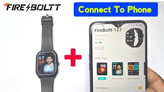 Fire boltt smartwatch connect to phone  fire boltt smartwatch ko phone se kaise connect kare [upl. by Sucitivel]