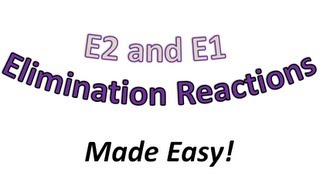 E2 and E1 Elimination Introduction Part 1  Why is it Important  Organic Chemistry [upl. by Eillek958]