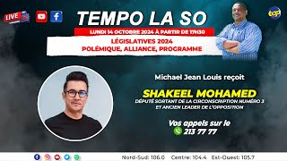 Tempo La So Michael Jean Louis Recoit Shakeel Mohamed [upl. by Ellswerth296]