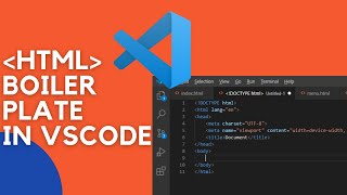 How to get HTML boiler plate in VS Code [upl. by Tracey564]