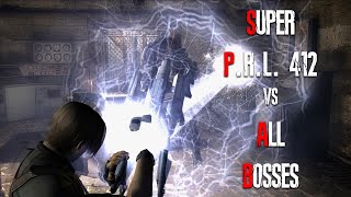 SUPER PRL 412 vs ALL BOSSES  Resident Evil 4 HD Project [upl. by Nadbus]