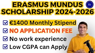 How to Apply for a Fully Funded Erasmus Mundus Scholarship in 2023 [upl. by Haliek]