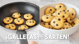 Galletas SIN HORNO en Sartén con 3 INGREDIENTES 🍪 [upl. by Junno]