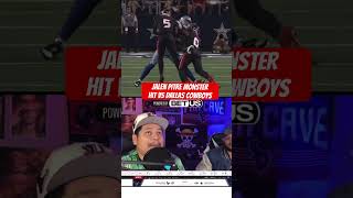 Jalen Pitre Monster Hit VS Cowboys nfl nflnews nflupdates houstontexans cjstroud shorts fyp [upl. by Yurt]