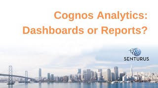 Cognos Dashboards or Reports [upl. by Nohtahoj663]