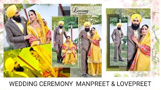 LIVE WEDDING CEREMONY MANPREET amp LOVEPREET Rapal photography 9982707810 [upl. by Cornie804]