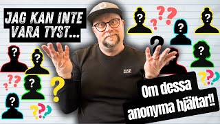 JAG KAN INTE VARA TYST OM ALLA DESSA ANONYMA HJÄLTAR [upl. by Ynttirb991]