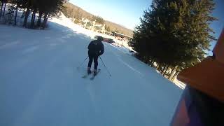 020824 The Big Man with TeleRandy skiing Liberty 82s [upl. by Yemorej977]