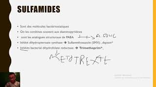 les sulfamides bactériostatiques [upl. by Airoled]