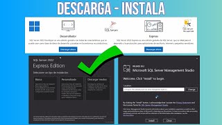 Instalación SQL Server 2022 Express y Management Studio SSMS Fácil y Rápido [upl. by Townshend566]