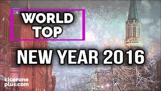 Happy New Year 2024 🚀 TOP 25 WORLD Fireworks and New Years celebrations 2016 [upl. by Gladine]