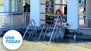 Georgia dock collapse 7 dead amid festival on Sapelo Island  USA TODAY [upl. by Aynna]