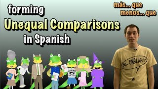 01 Spanish Lesson  Unequal Comparisons part 1 Másmenos  que [upl. by Gnoc33]