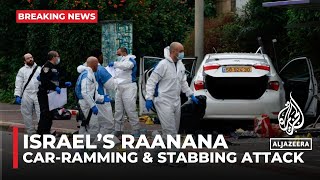 Israel carramming amp stabbing attack One elderly woman killed 17 others injured in Raanana [upl. by Enirhtak]