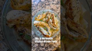 Healthy Chicken Alfredo 🐓 cooking healthyfood [upl. by Ytak]