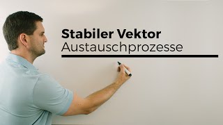 Stabiler Vektor Stationäre Verteilung Austauschprozess Teil 2  Mathe by Daniel Jung [upl. by Beatty]