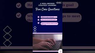 A welldefined strategy answers five core questions businessstrategy corporateeventplanner [upl. by Eeuqram]