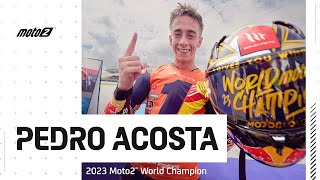 Pedro Acosta is the 2023 Moto2 World Champion 🏆 [upl. by Labana184]