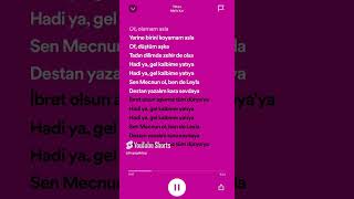 Melis Kar  Yatıya  Lyrics  spotify keşfet tiktok [upl. by Eliezer]