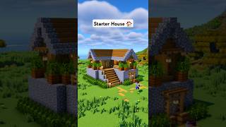 Minecraft Survival Starter House 🏠 minecraft [upl. by Berthold]