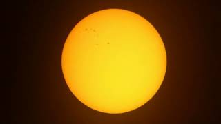 Soleil  Bresser Messier 1021000  oc 28mm  Zoom 17 x Smartphone 26 oct 24  Vidéo non traitée 1 [upl. by Flaherty]